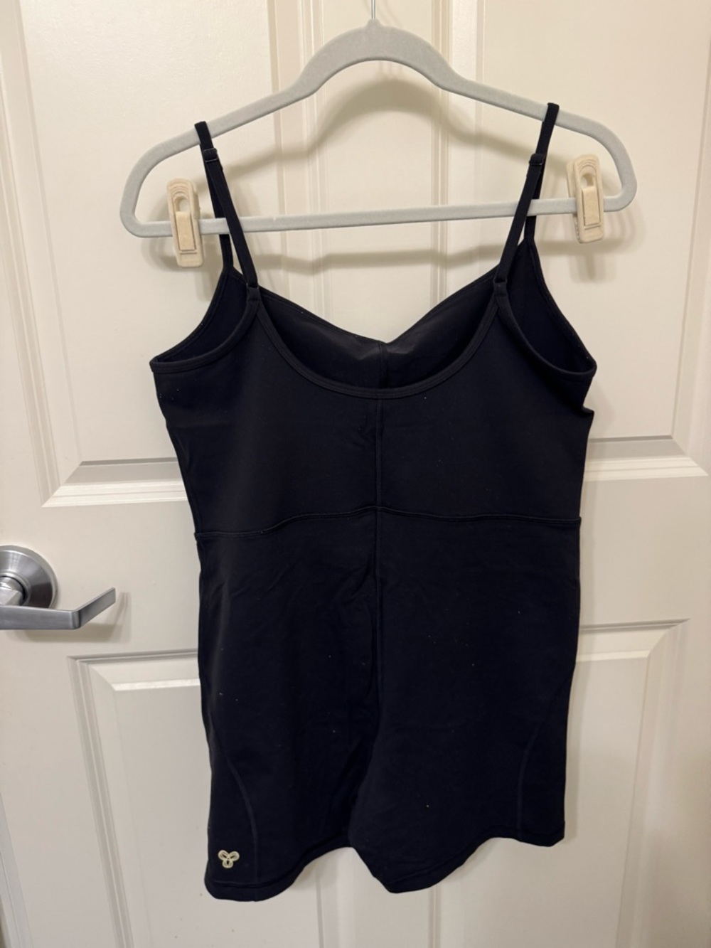 Aritzia Black Spaghetti Strap athletic romper